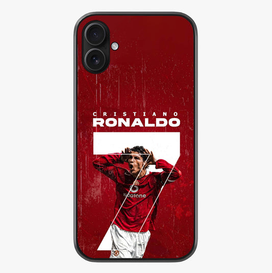 Goal Celebration Legacy Glass Case showing full back design in clean flat view with glossy glass finish.