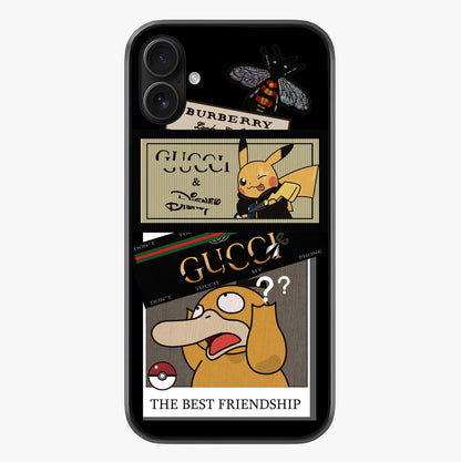 Gucci Play Mashup Glass Case showing full back design in clean flat view with glossy glass finish.