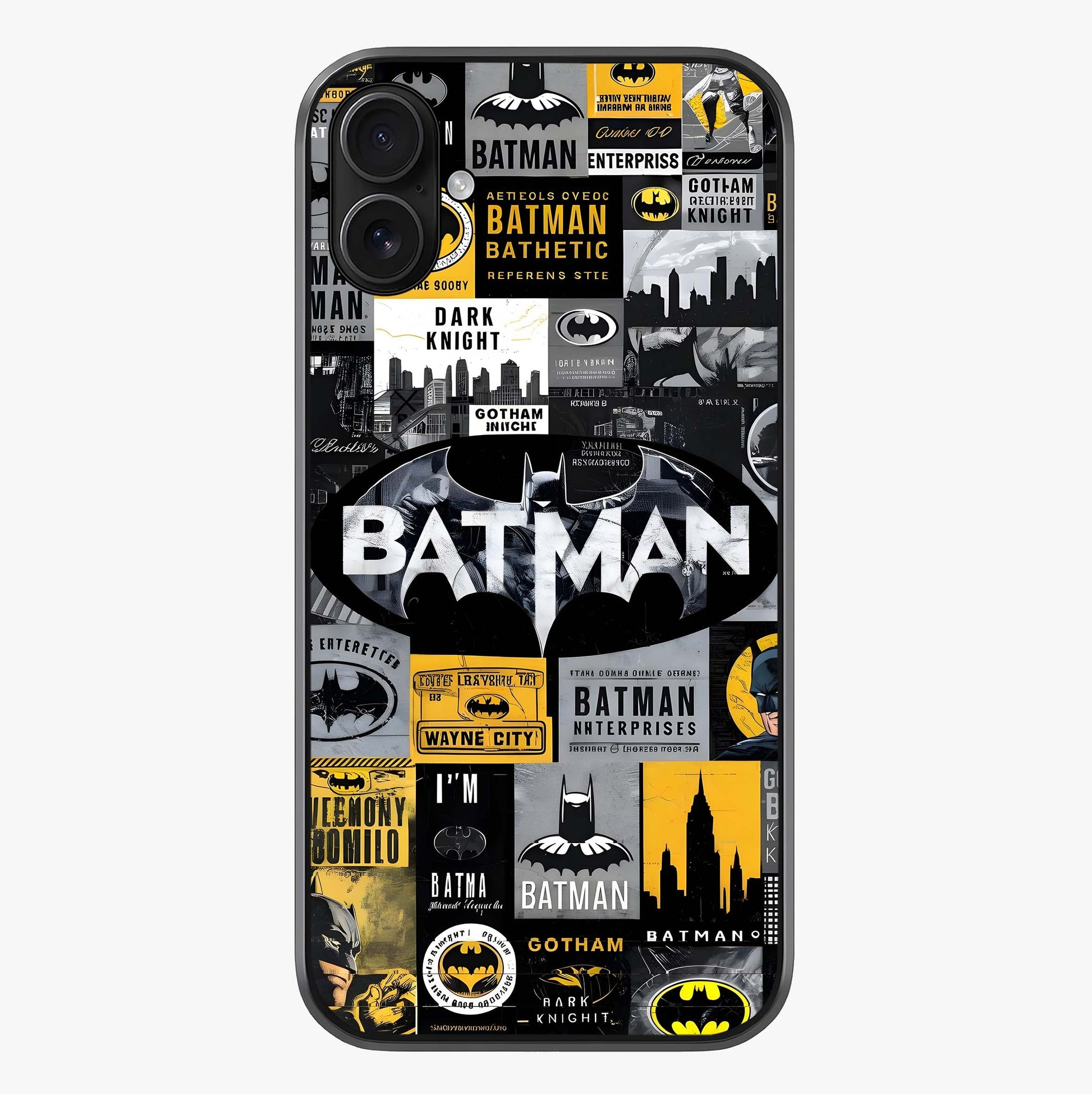 Knight Gotham Rise Glass Case showing full back design in clean flat view with glossy glass finish.