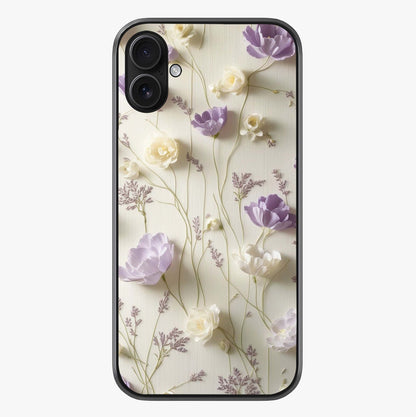 Lilac Breeze Harmony Glass Case showing full back design in clean flat view with glossy glass finish.