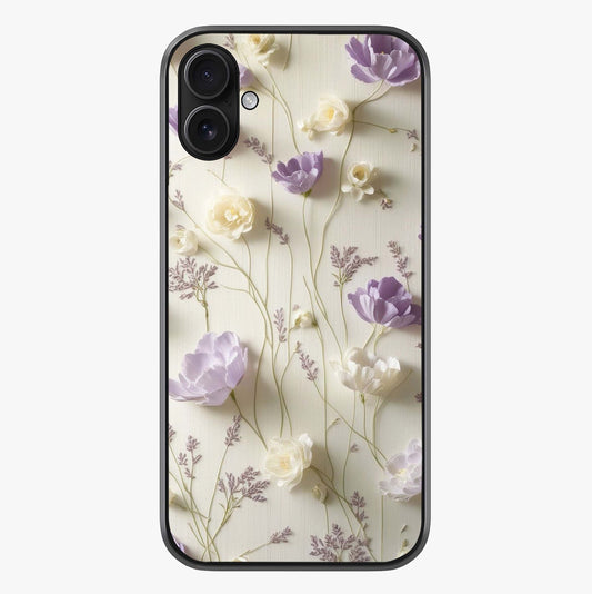 Lilac Breeze Harmony Glass Case showing full back design in clean flat view with glossy glass finish.