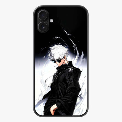 Limitless Shadow King Glass Case showing full back design in clean flat view with glossy glass finish.