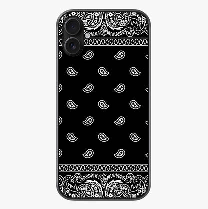 Retro Rebel Threads Glass Case showing full back design in clean flat view with glossy glass finish.