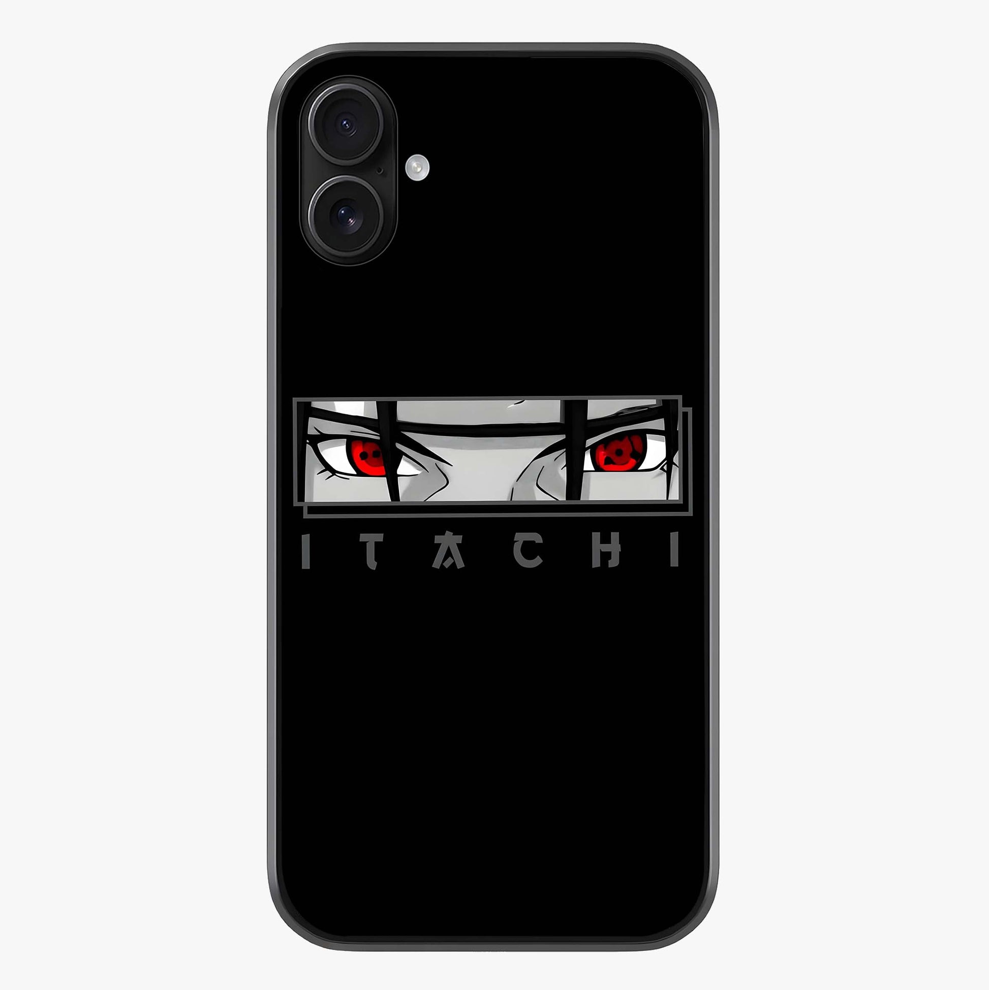 Scarlet Gaze Dominance Glass Case showing full back design in clean flat view with glossy glass finish.