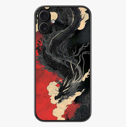 Shadow Dragon Fury Glass Case showing full back design in clean flat view with glossy glass finish.