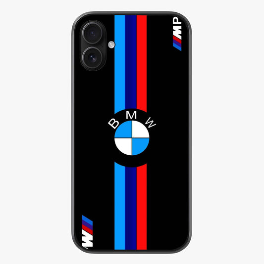 Turbo Bmw Beast Glass Case showing full back design in clean flat view with glossy glass finish.
