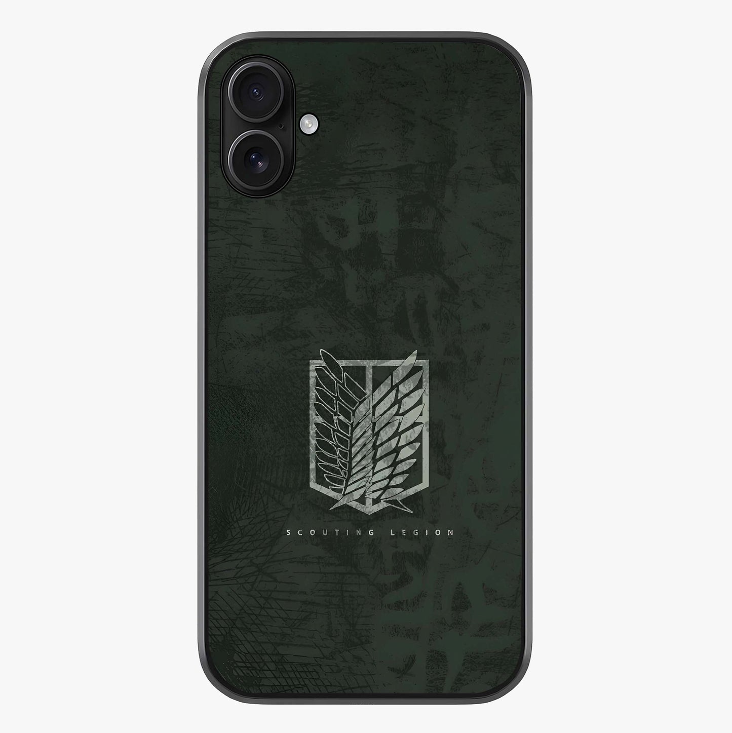 Wings Of Freedom Glass Case showing full back design in clean flat view with glossy glass finish.