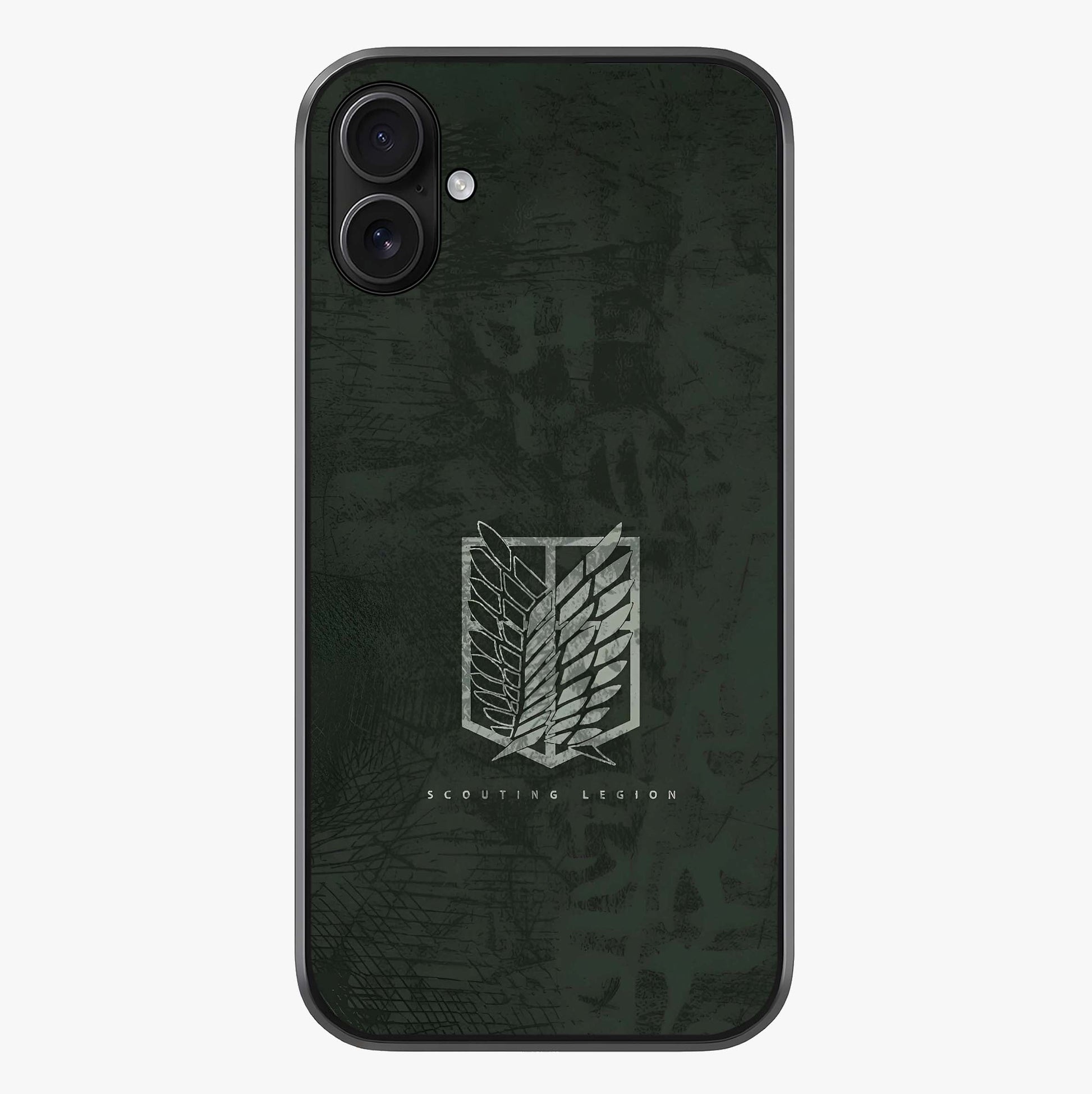 Wings Of Freedom Glass Case showing full back design in clean flat view with glossy glass finish.