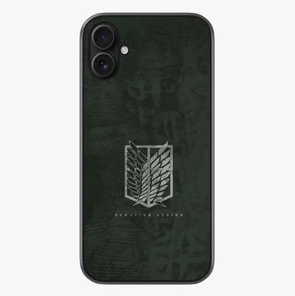 Wings Of Freedom Glass Case showing full back design in clean flat view with glossy glass finish.