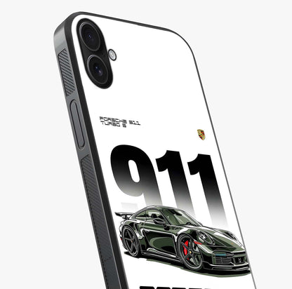 911 Turbo Dominance Glass Case captured at a warm angle highlighting gloss, texture and premium glass finish.
