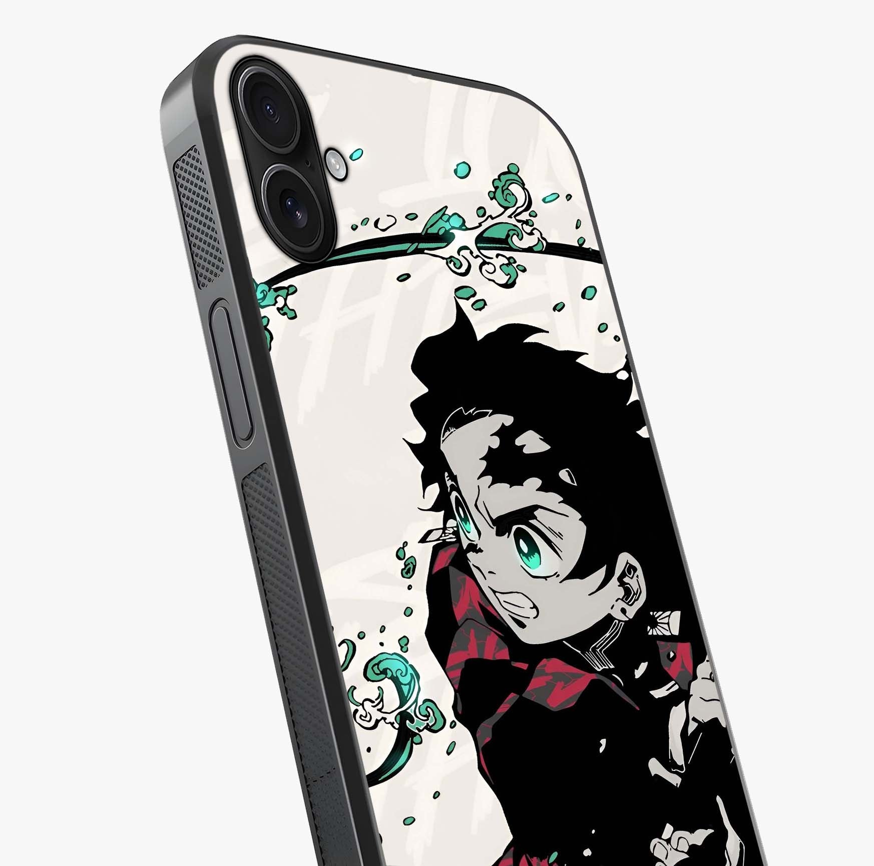 Demon Slayer Glass Case captured at a warm angle highlighting gloss, texture and premium glass finish.