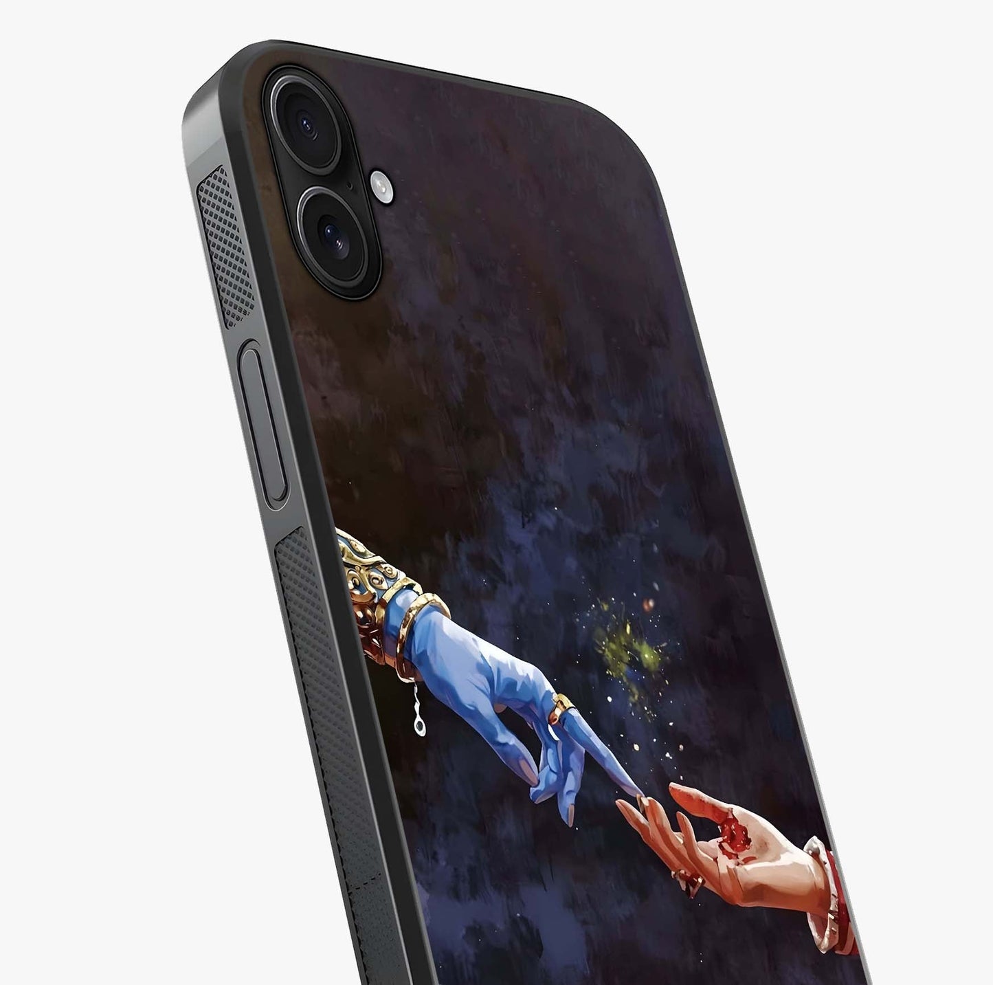 Divine Touch Eternal Glass Case captured at a warm angle highlighting gloss, texture and premium glass finish.
