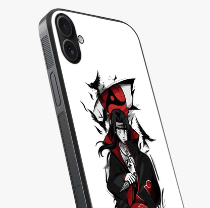 Itachi Limited Edition Naruto Anime Glass Case captured at a warm angle highlighting gloss, texture and premium glass finish.