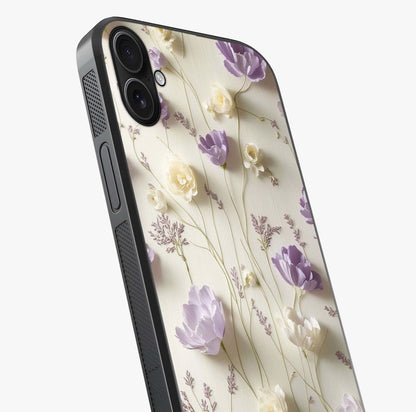 Lilac Breeze Harmony Glass Case captured at a warm angle highlighting gloss, texture and premium glass finish.