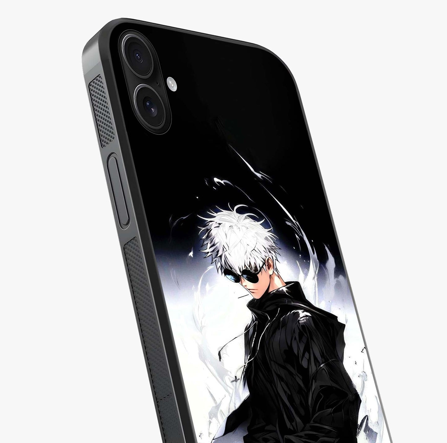 Limitless Shadow King Glass Case captured at a warm angle highlighting gloss, texture and premium glass finish.