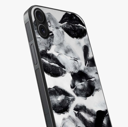 Midnight Kiss Marks Glass Case captured at a warm angle highlighting gloss, texture and premium glass finish.