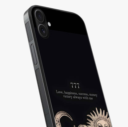 Mystic Victory Aura Glass Case captured at a warm angle highlighting gloss, texture and premium glass finish.