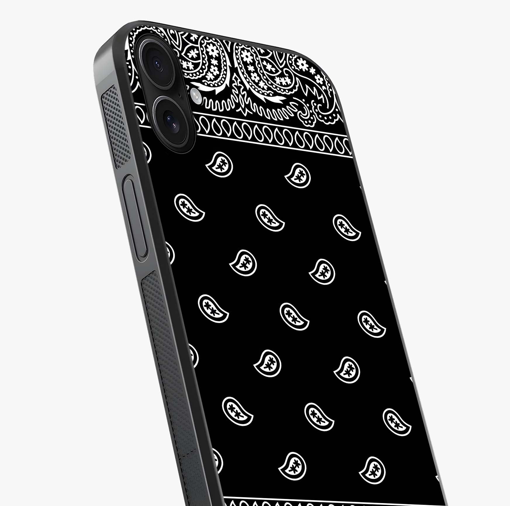 Retro Rebel Threads Glass Case captured at a warm angle highlighting gloss, texture and premium glass finish.