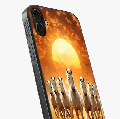 Wild Sunset Majesty Glass Case captured at a warm angle highlighting gloss, texture and premium glass finish.