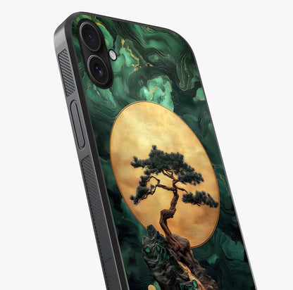 Zen Moon Rise Glass Case captured at a warm angle highlighting gloss, texture and premium glass finish.