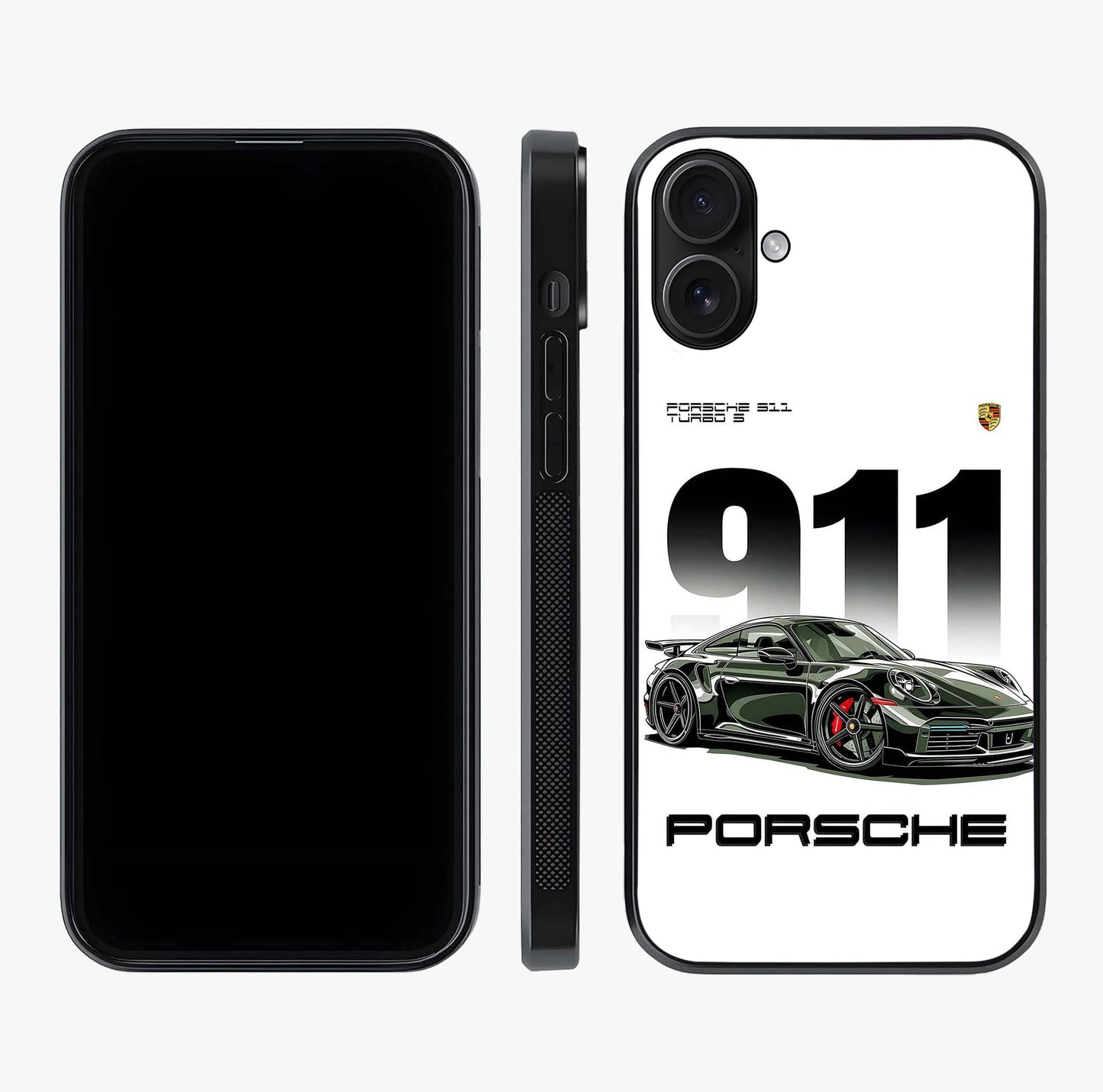 911 Turbo Dominance Glass Case displayed upright for full design visibility and premium finish.