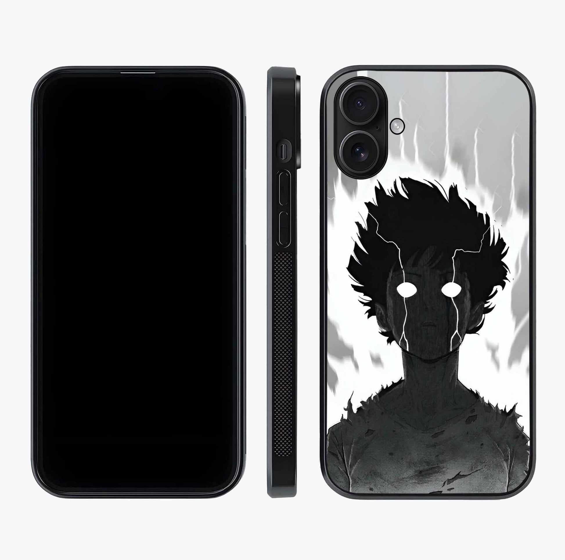 Awakened Inner Rage Glass Case displayed upright for full design visibility and premium finish.