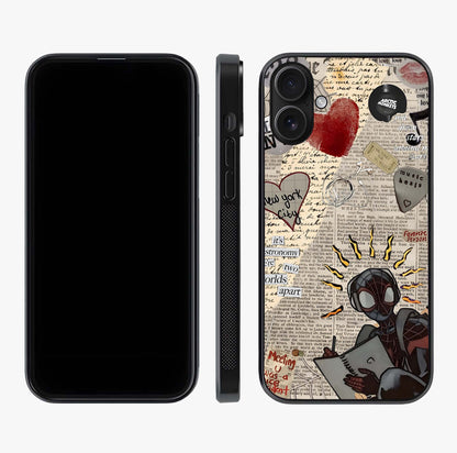 City Dream Sketch Glass Case displayed upright for full design visibility and premium finish.