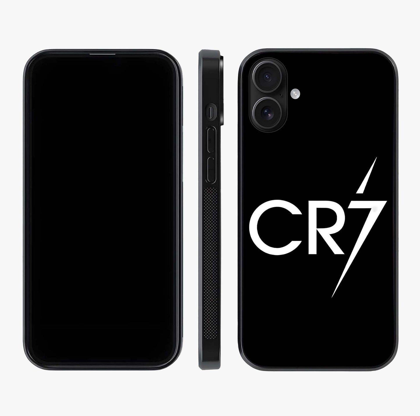 Cr7 Elite Strike Glass Case displayed upright for full design visibility and premium finish.