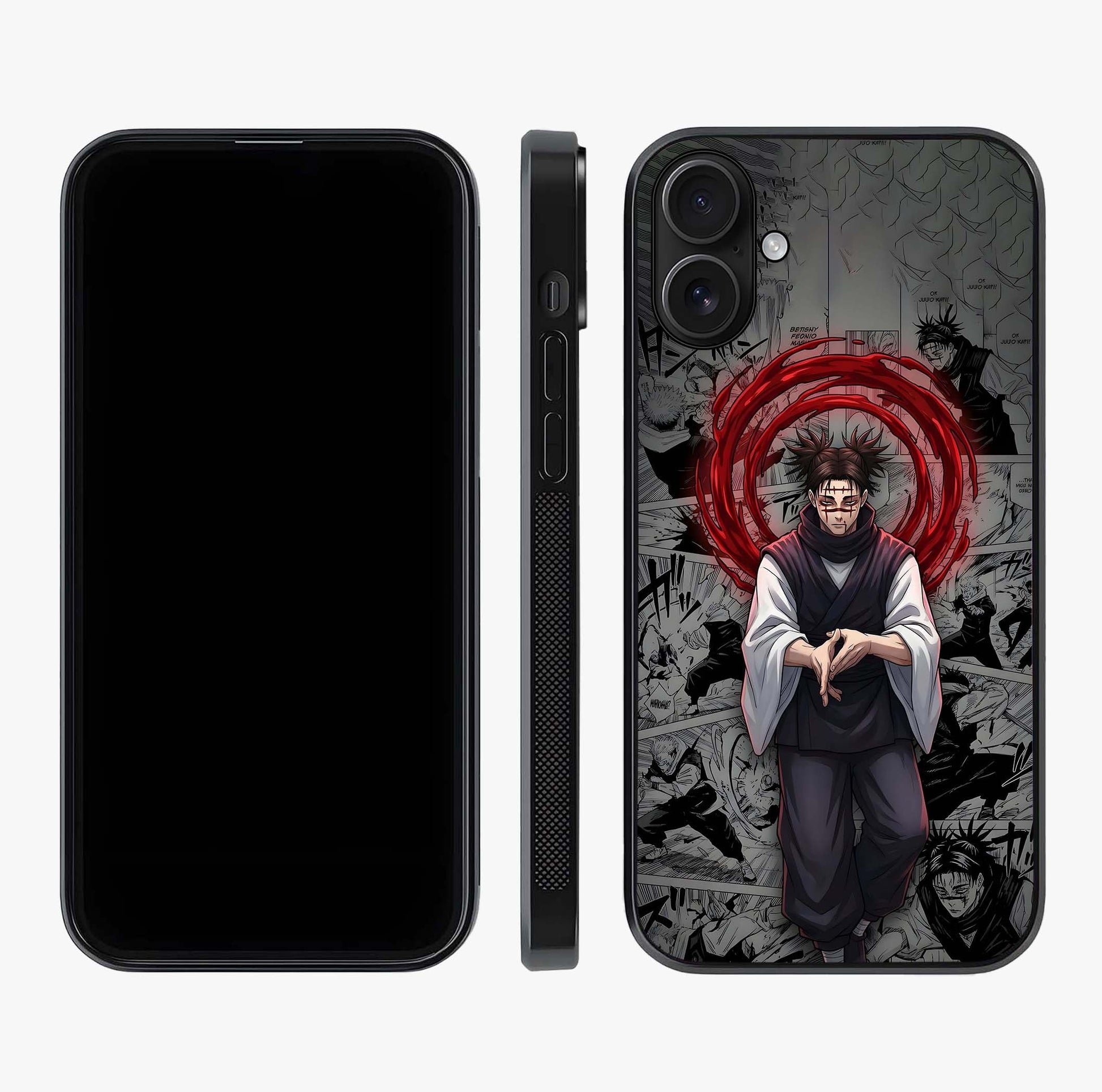 Cursed Ritual Ascension Glass Case displayed upright for full design visibility and premium finish.