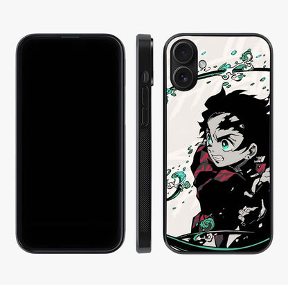 Demon Slayer Glass Case displayed upright for full design visibility and premium finish.