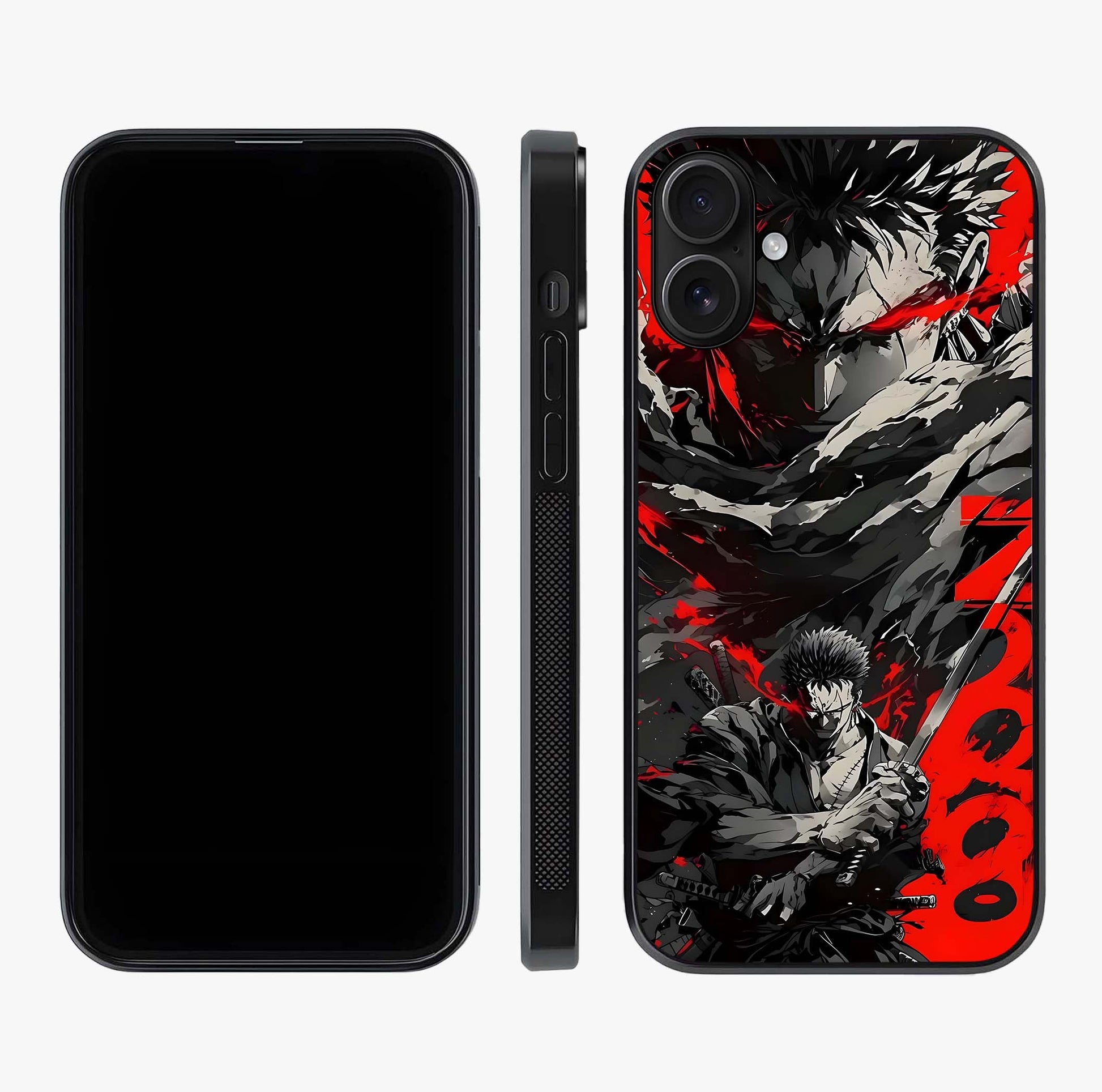 Demon Sword Resolve Glass Case displayed upright for full design visibility and premium finish.