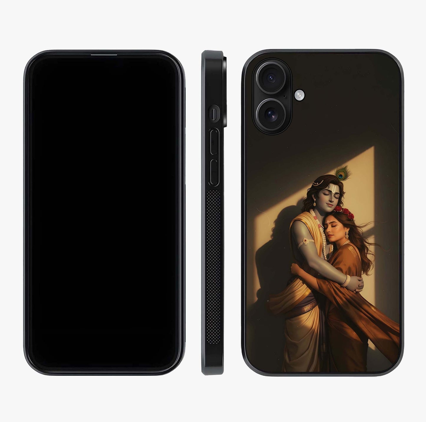 Divine Eternal Love Glass Case displayed upright for full design visibility and premium finish.