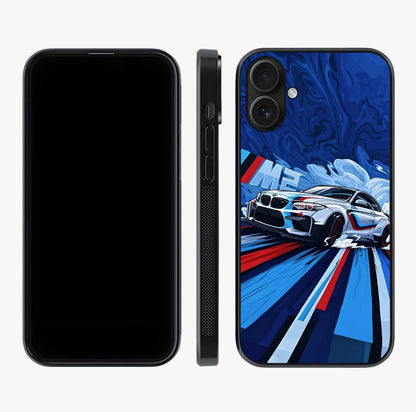 Drift Power Rush Glass Case displayed upright for full design visibility and premium finish.