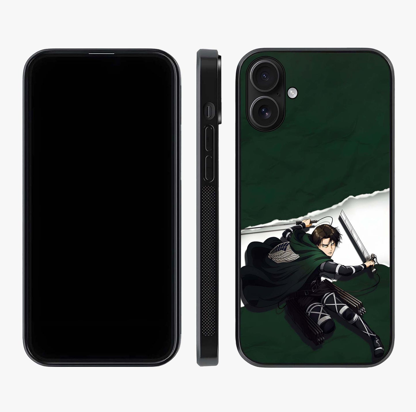 Emerald War Vanguard Glass Case displayed upright for full design visibility and premium finish.