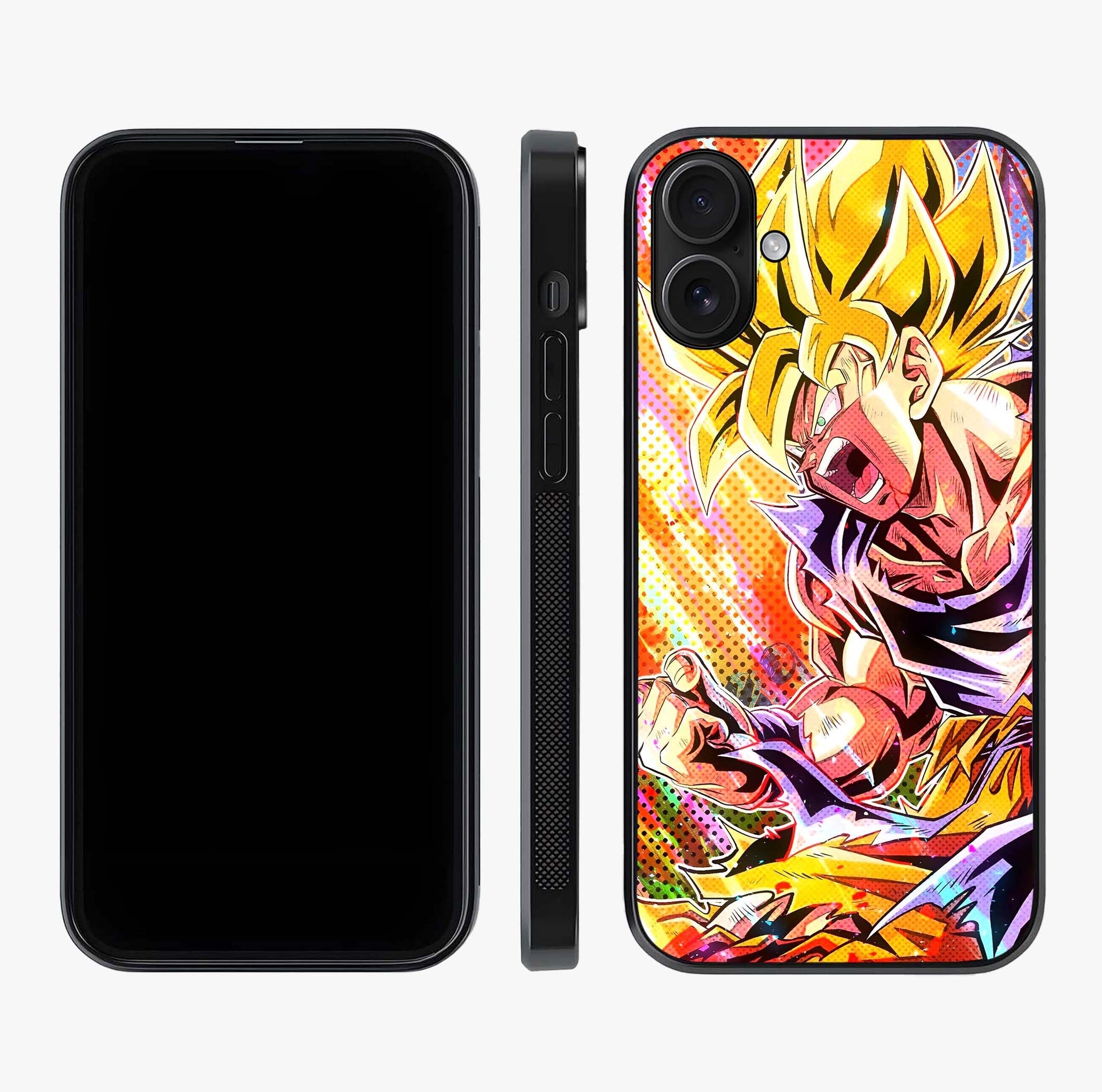 Firing Goku Glass Case displayed upright for full design visibility and premium finish.