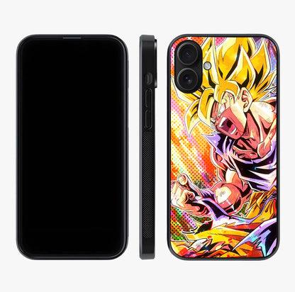 Firing Goku Glass Case displayed upright for full design visibility and premium finish.