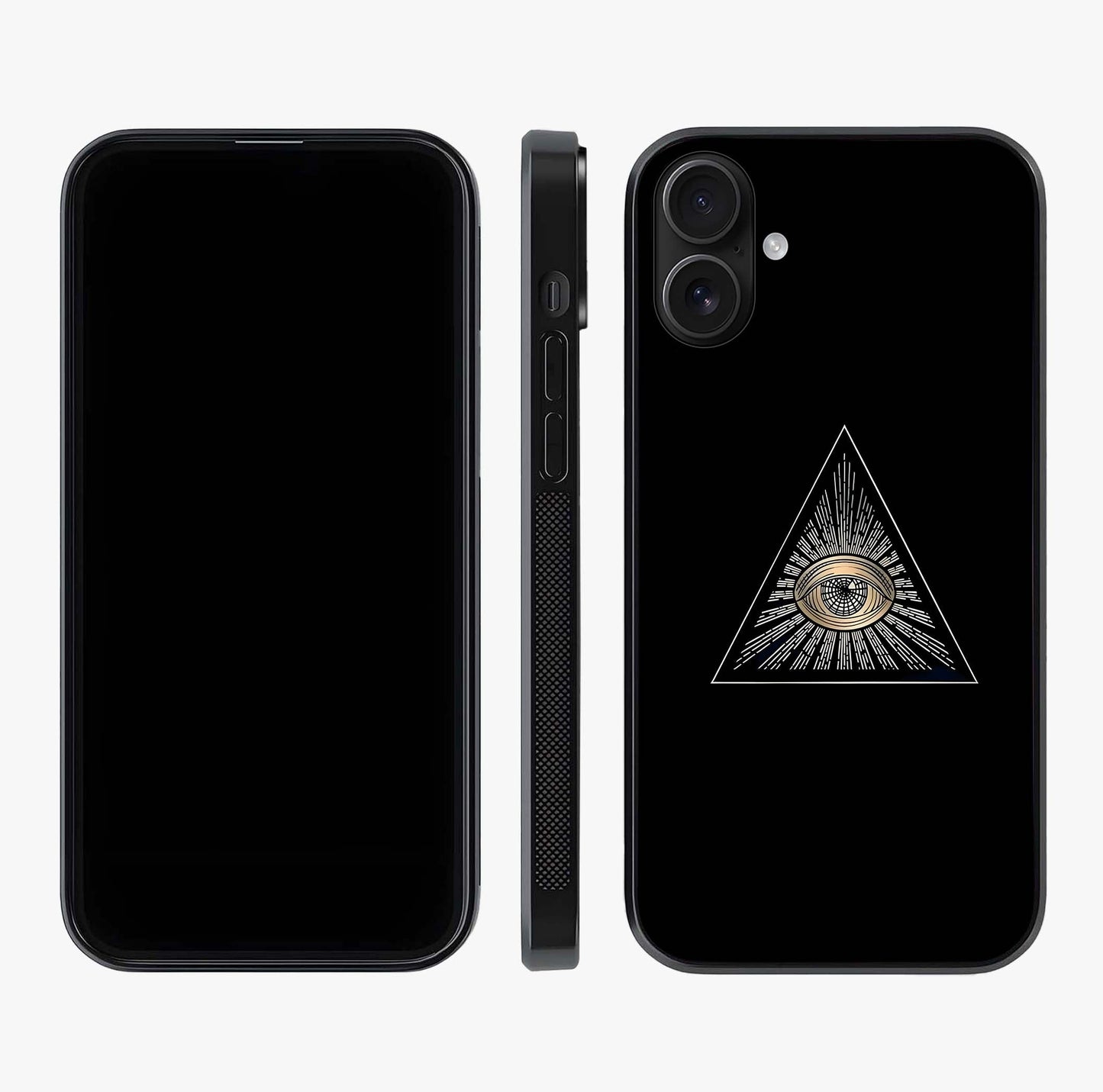 Illuminati Evil Glass Case displayed upright for full design visibility and premium finish.