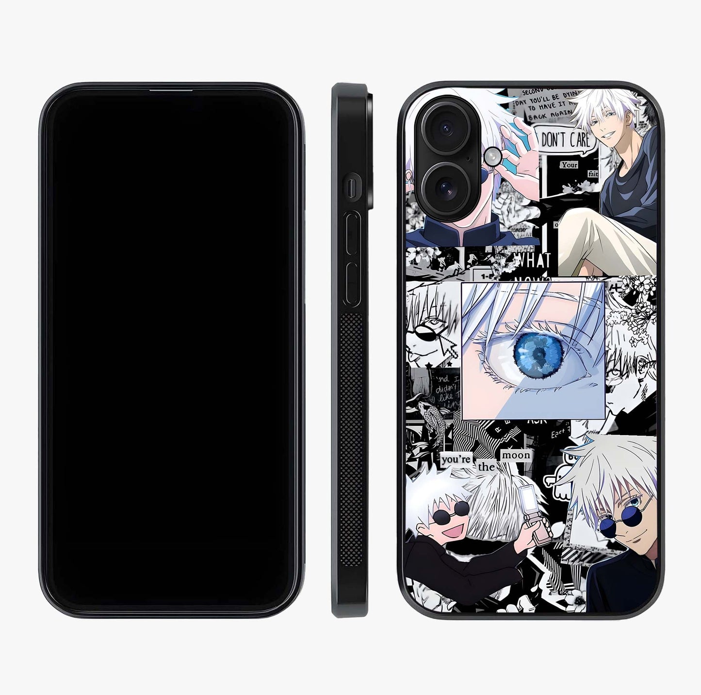 Infinity Sorcerer Chaos Glass Case displayed upright for full design visibility and premium finish.