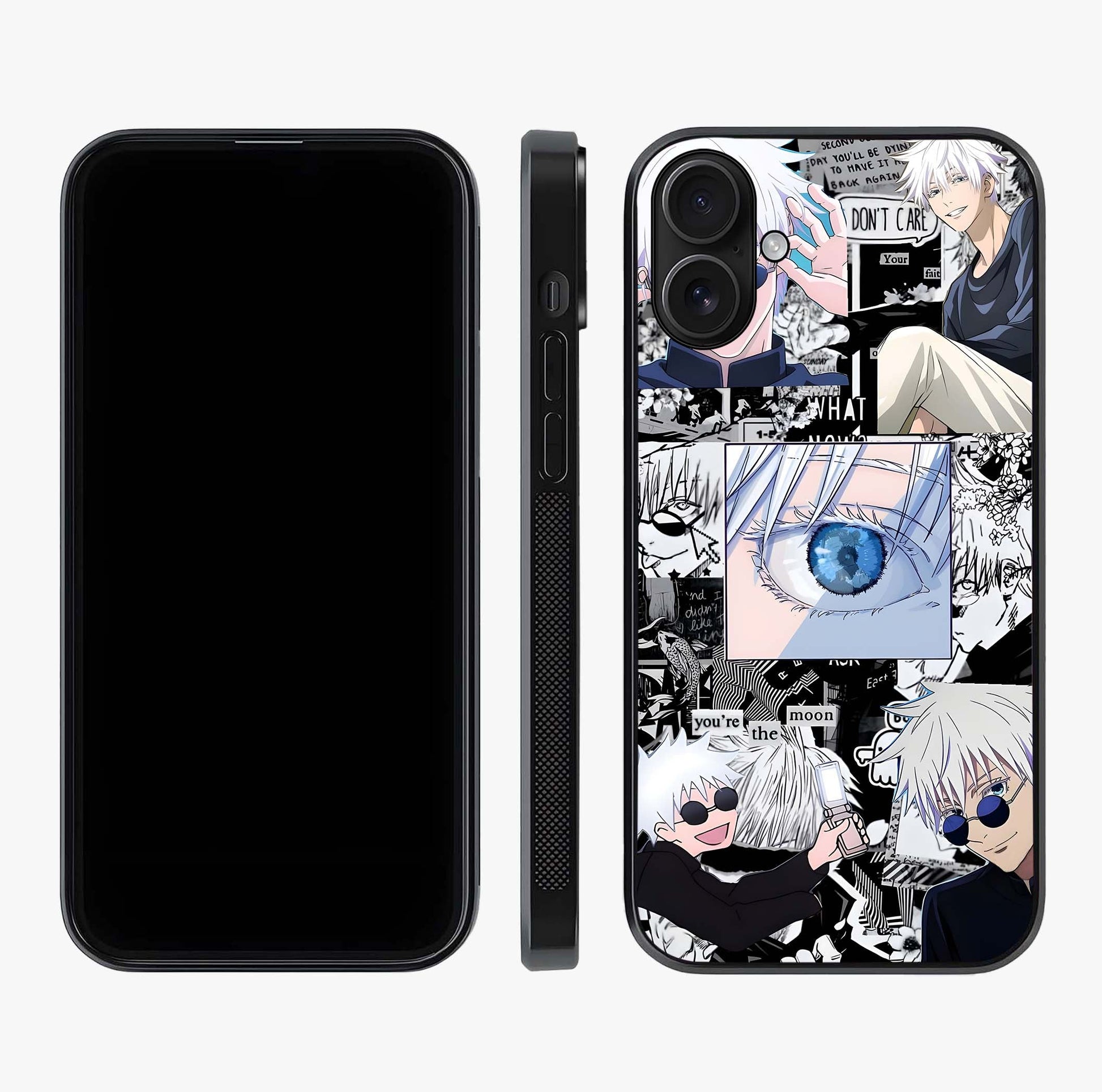 Infinity Sorcerer Chaos Glass Case displayed upright for full design visibility and premium finish.