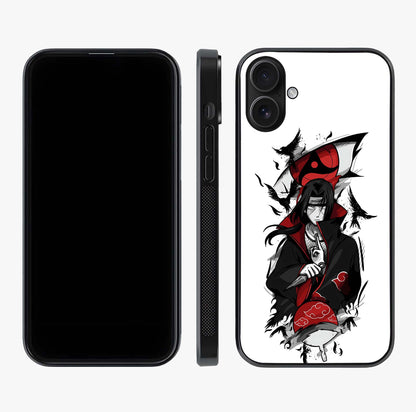 Itachi Limited Edition Naruto Anime Glass Case displayed upright for full design visibility and premium finish.