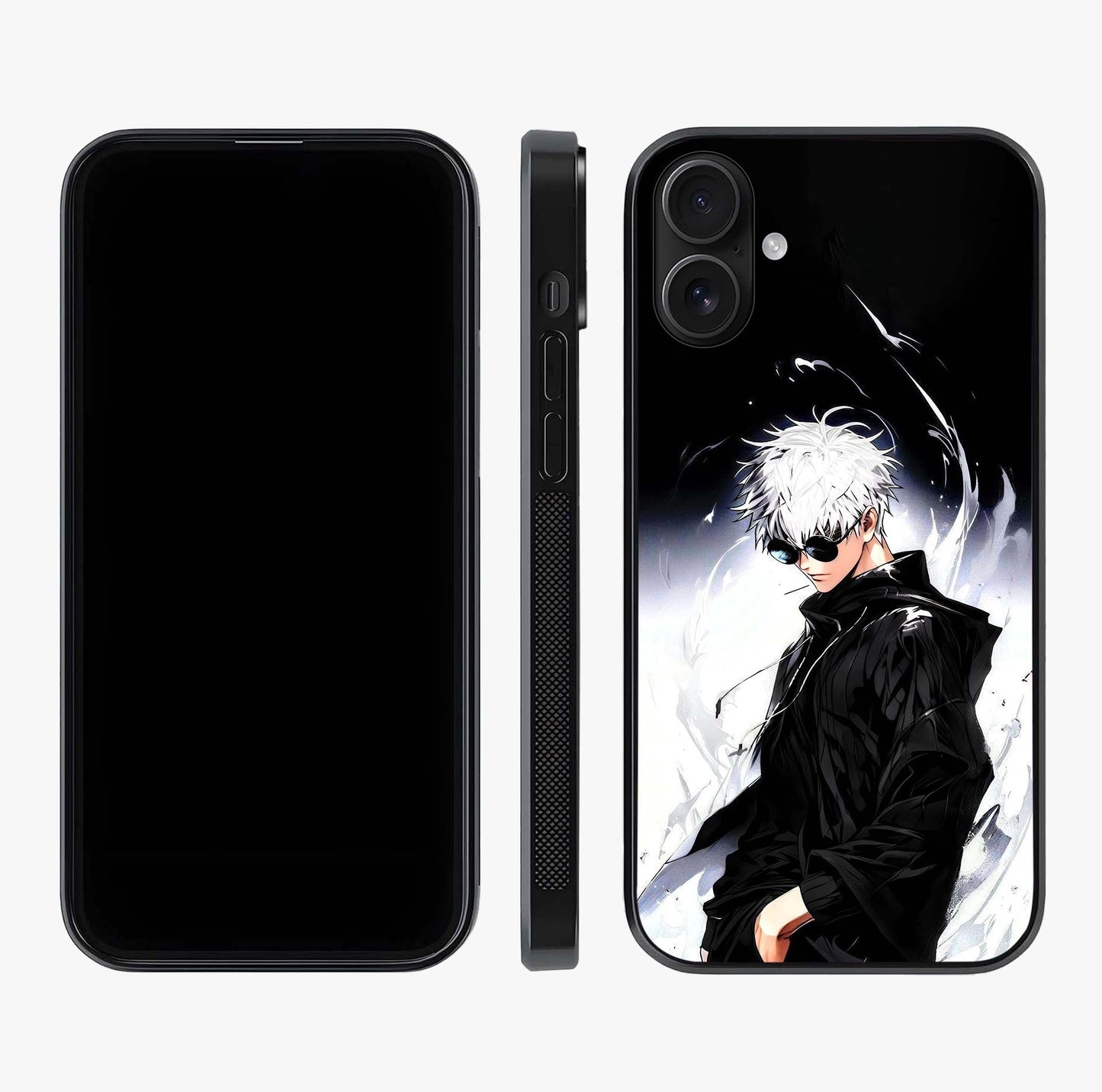 Limitless Shadow King Glass Case displayed upright for full design visibility and premium finish.