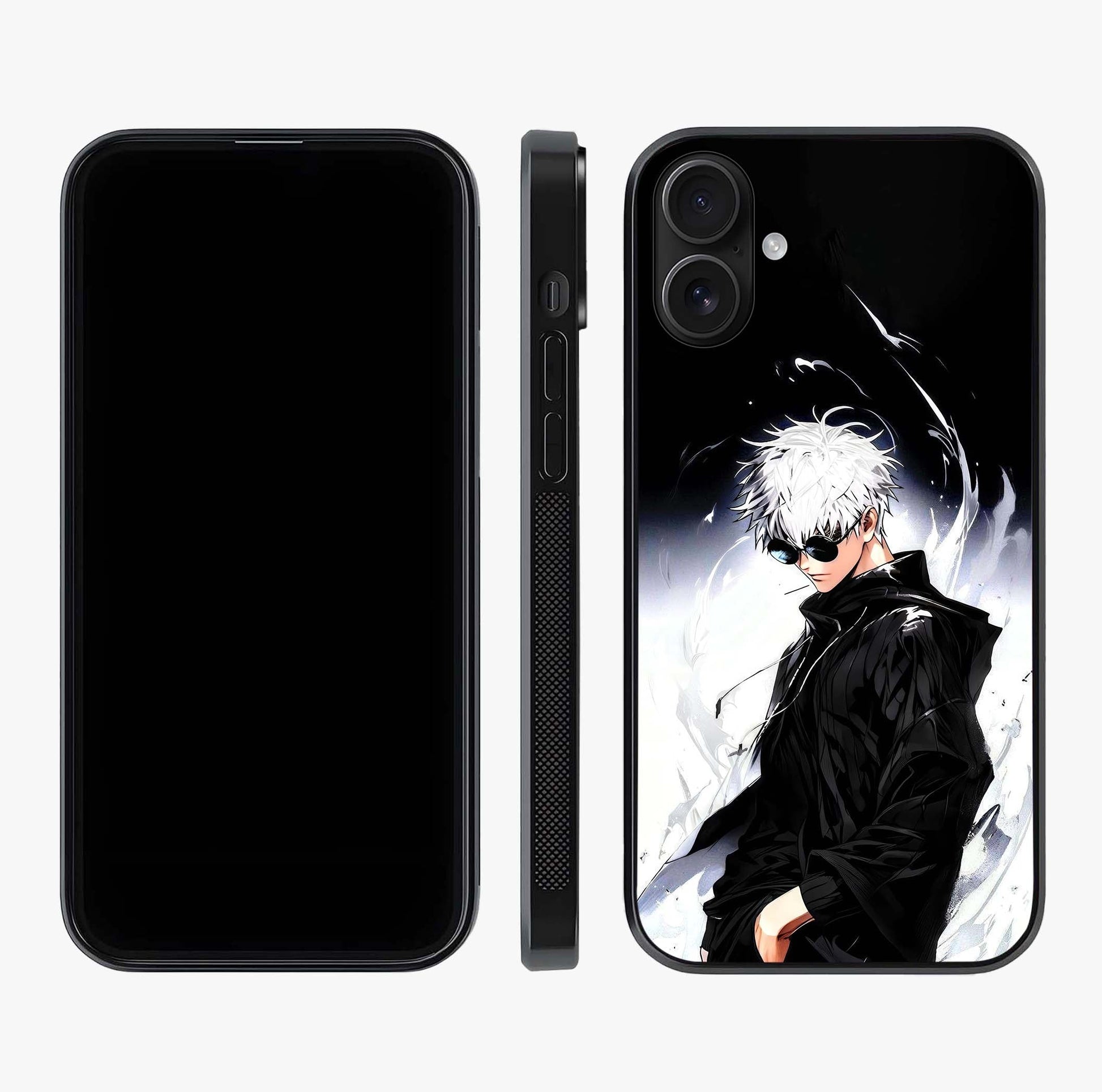 Limitless Shadow King Glass Case displayed upright for full design visibility and premium finish.