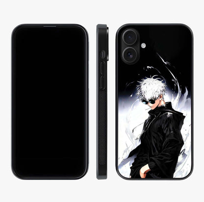 Limitless Shadow King Glass Case displayed upright for full design visibility and premium finish.