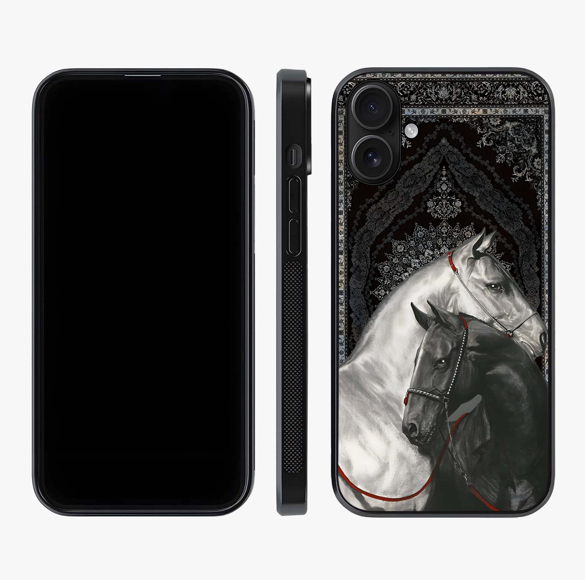 Majestic Ride Legacy Glass Case displayed upright for full design visibility and premium finish.