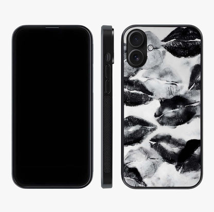 Midnight Kiss Marks Glass Case displayed upright for full design visibility and premium finish.