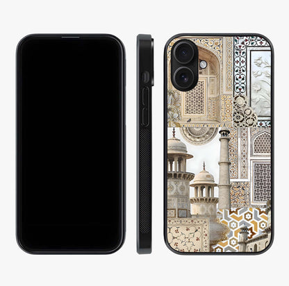 Mughal Marble Legacy Glass Case displayed upright for full design visibility and premium finish.