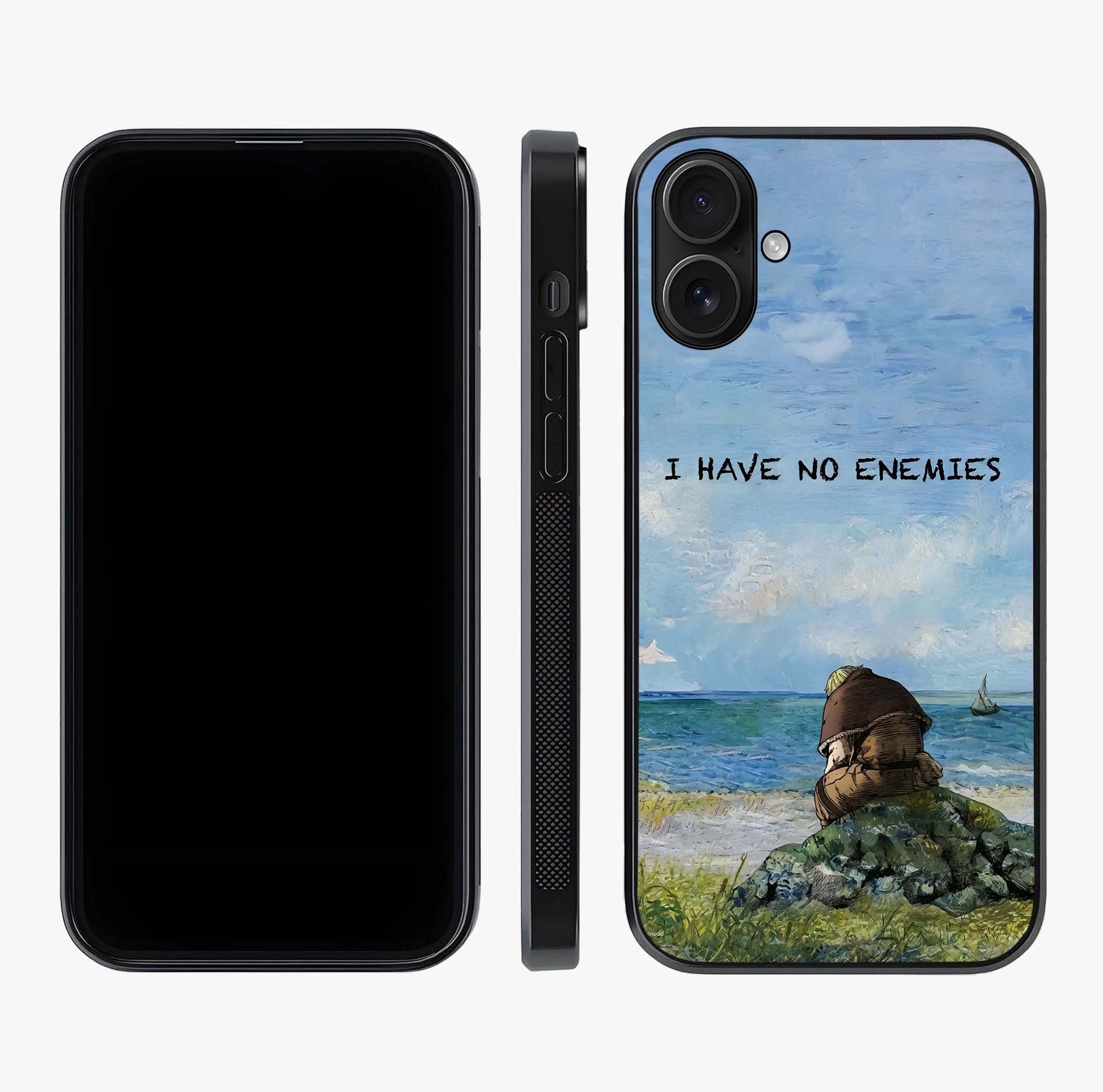 Peace Beyond War Glass Case displayed upright for full design visibility and premium finish.
