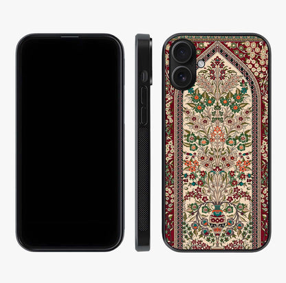 Persian Inspired Glass Case displayed upright for full design visibility and premium finish.