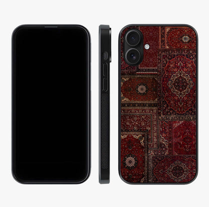Persian Velvet Tale Glass Case displayed upright for full design visibility and premium finish.