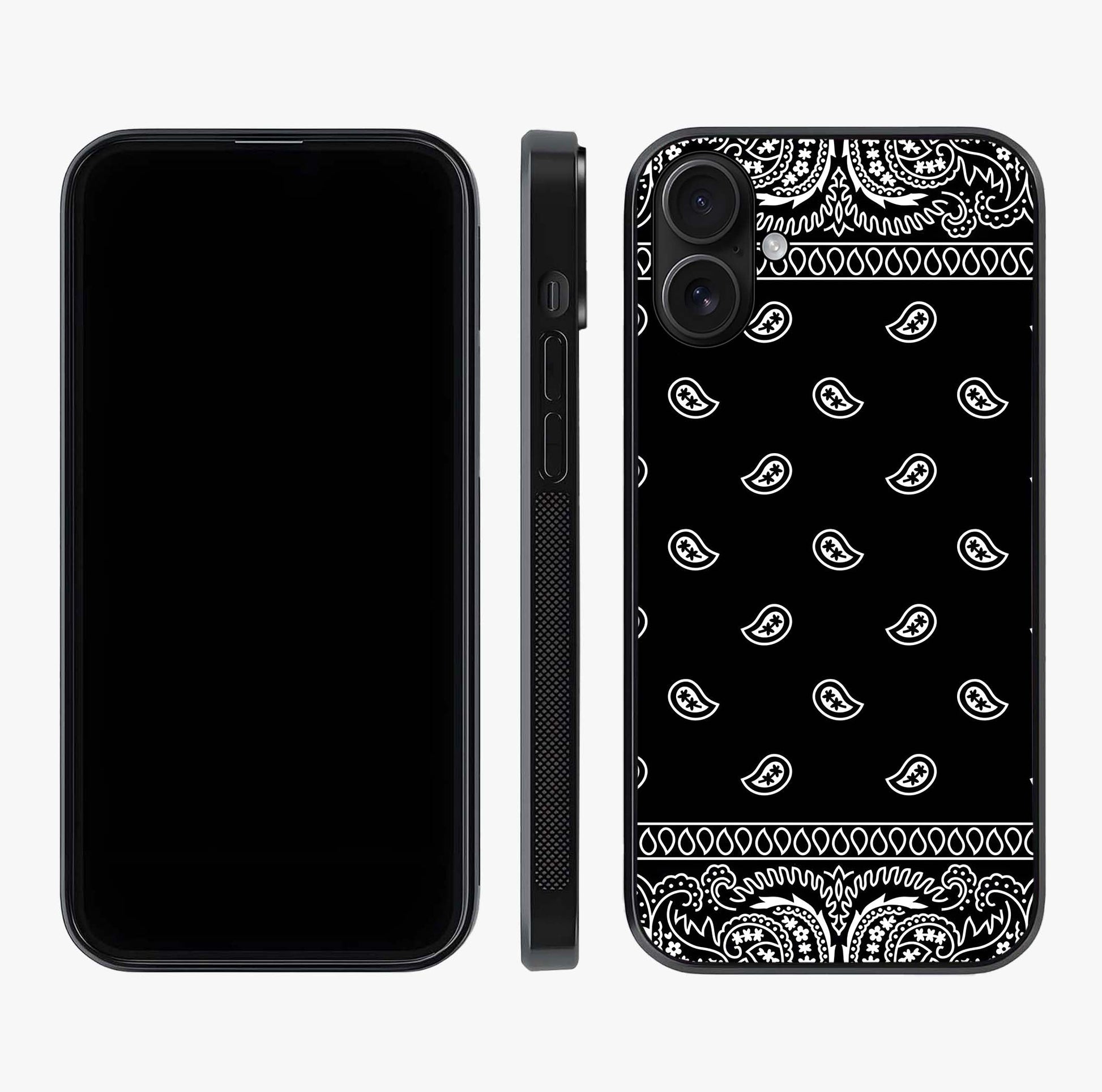 Retro Rebel Threads Glass Case displayed upright for full design visibility and premium finish.